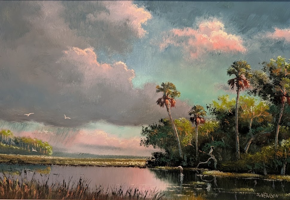 Everglades Scene by Sam Newton, one of the nine original Florida Highwaymen